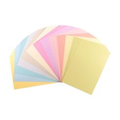 Sandras Glatterkarton-Smooth DIN A4 216g 60 Blatt 12 Farben - Pastell 