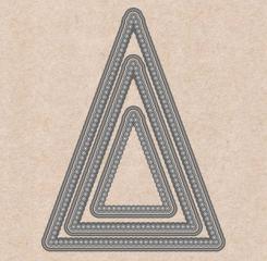 Sandras XL Stanzschablone 6tlg - Dots - Triangle 