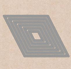 Sandras XL Stanzschablone 6tlg - Stich - Diamant 