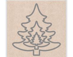 Sandras XXL Stanzschablone 3tlg - Tannenbaum 