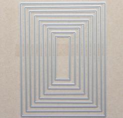 Sandras XXL Stanzschablone 9tlg - Rechteck 