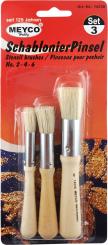 Schablonierpinsel 3er Set 2/4/6 