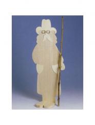 Schäfer Holz mit Fuß 85x31x15cm 