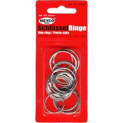 Schlüsselringe ø28, 24, 20mm - 15 Stück sort. 