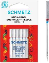 Schmetz 5 Stickmaschinennadeln - Embroidery 90  - 130/705H-E 