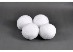 Schneekugeln 80mm, 4 Stk. 