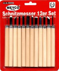 Schnitzmesser / Aushölmesser 12tlg. 