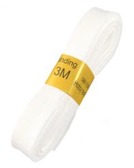 Schrägband / Einfassband Baumwolle Uni gefalzt 3m x 12mm 009-Weiß 009-Weiß