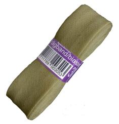 Schrägband / Einfassband Baumwolle Uni gefalzt 3m x 20mm 575-Graugrün 575-Graugrün