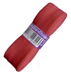 Schrägband / Einfassband Baumwolle Uni gefalzt 3m x 20mm 755-Kirsche 755-Kirsche