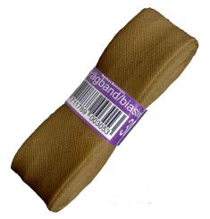 Schrägband / Einfassband Baumwolle Uni gefalzt 3m x 20mm 932-Rehbraun 932-Rehbraun