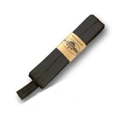 Schrägband / Einfassband Baumwolle Uni gefalzt 5m x 12mm 001-Anthrazit 001-Anthrazit