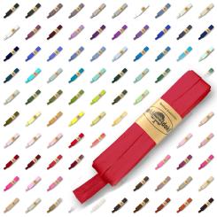 Schrägband / Einfassband Baumwolle Uni gefalzt 5m x 12mm 