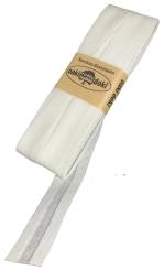 Schrägband / Einfassband Baumwolle Uni gefalzt 5m x 20mm 087-Elfenbein 087-Elfenbein