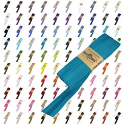 Schrägband / Einfassband Baumwolle Uni gefalzt 5m x 20mm 