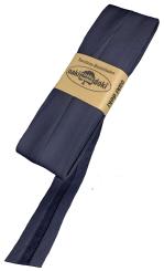 Schrägband / Einfassband Baumwolle Uni gefalzt 5m x 20mm 203-Navyblau 203-Navyblau