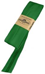 Schrägband / Einfassband Baumwolle Uni gefalzt 5m x 20mm 496-Grün 496-Grün