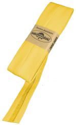 Schrägband / Einfassband Baumwolle Uni gefalzt 5m x 20mm 642-Gelb 642-Gelb