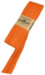 Schrägband / Einfassband Baumwolle Uni gefalzt 5m x 20mm 693-Orange 693-Orange