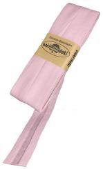 Schrägband / Einfassband Baumwolle Uni gefalzt 5m x 20mm 719-Pastellrosa 719-Pastellrosa