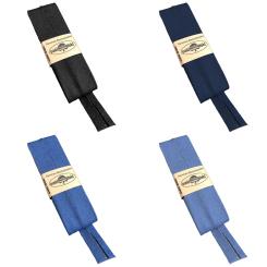 Schrägband / Einfassband Jeans-Stoff gefalzt 3m x 20mm 