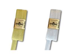 Schrägband / Einfassband Metallic Glitzer Lurex gefalzt 3m x 20mm 