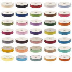 Schrägband / Einfassband Poly-Cotton / Baumwolle Uni gefalzt 20m x 20mm 