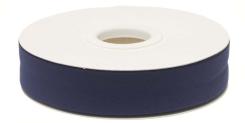 Schrägband / Einfassband Polycotton Uni gefalzt 20m x 20mm Dunkelblau Dunkelblau