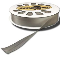 Schrägband / Einfassband Satin gefalzt 20m x 20mm 005-Silbergrau 005-Silbergrau