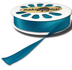 Schrägband / Einfassband Satin gefalzt 20m x 20mm 298-Türkis 298-Türkis