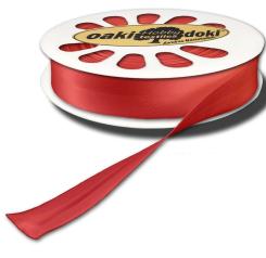 Schrägband / Einfassband Satin gefalzt 20m x 20mm 725-Rot 725-Rot