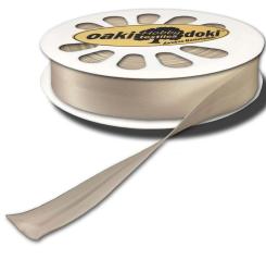 Schrägband / Einfassband Satin gefalzt 20m x 20mm 849-Mocca 849-Mocca