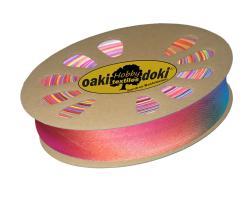 Schrägband / Einfassband Satin gefalzt 20m x 20mm 969-Regenbogen 969-Regenbogen