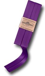 Schrägband / Einfassband Satin gefalzt 2m x 20mm 183-Violett 183-Violett