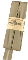 Schrägband / Einfassband Veganes Leder / Kunstleder gefalzt 3m x 20mm 055-Sand 055-Sand
