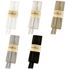 Schrägband / Einfassband Veganes Leder / Kunstleder gefalzt 3m x 20mm 