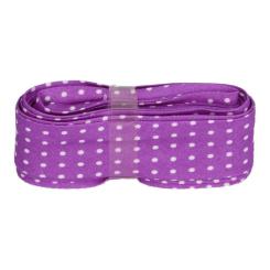 Schrägband / Einfassband mit Muster gefalzt 3m x 20mm 021- Pünktchen Violett 021- Pünktchen Violett