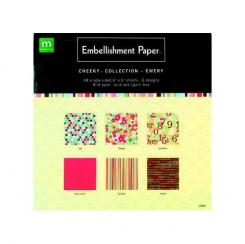 Scrapbooking Making M. Block Papier cheeky Emery 15,2X15,2cm / 48 Blatt 