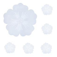 Silikon Gießform Blumenuntersetzer 6 St. 33,5cm + 12cm 