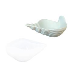 Silikon Gießform Muschel Schale 15cm x 12cm x 3,5cm 