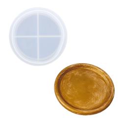 Silikon Gießform Rundes Tablett Ø 12,5cm x 2,5cm 