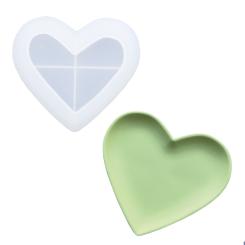 Silikon Gießform Schale Herz 11,5cm x 12,5cm 