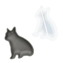 Silikon Gießform Schale Katze 12cm x 9,1cm 