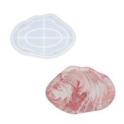 Silikon Gießform Schale Wolke Oval 24,3cm x 17cm x 1,95cm 