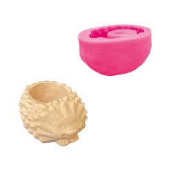 Silikon Gießform Topf - Igel 5cm x 10cm x 8cm 