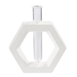 Silikon Gießform Vase, Sechseck für Reagenzglas ca. 13,5 x 12 x 3 cm 