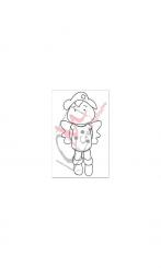 Silvia & Pelle Stempel Engel ca.7,5x5cm 