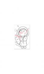 Silvia & Pelle Stempel Mädchen ca.7,5x5cm 