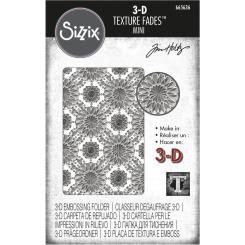 Sizzix 3-D Texture Fades Embossing Folder - Mini - Kaleidoscope by Tim Holtz 
