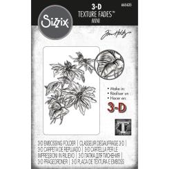 Sizzix 3-D Texture Fades Embossing Folder - Mini - Weihnachtsstern by Tim Holtz 